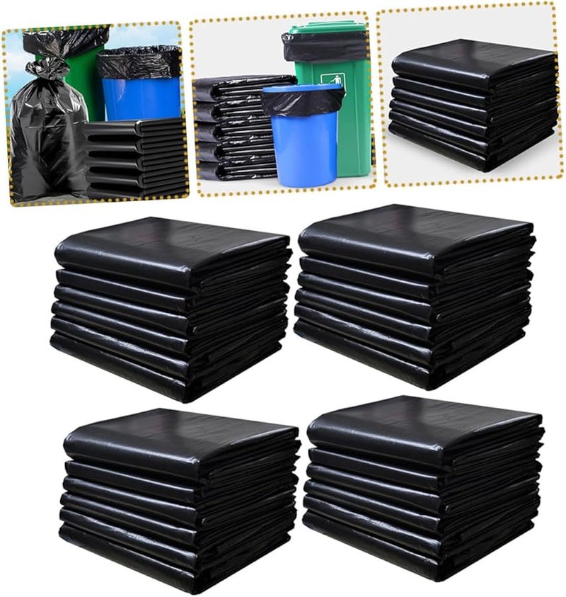 أكياس قمامة كبيرة ثقيلة 50 قطعة 60 × 90 سم قوة صناعية للتخلص من النفايات التجارية - Image 5